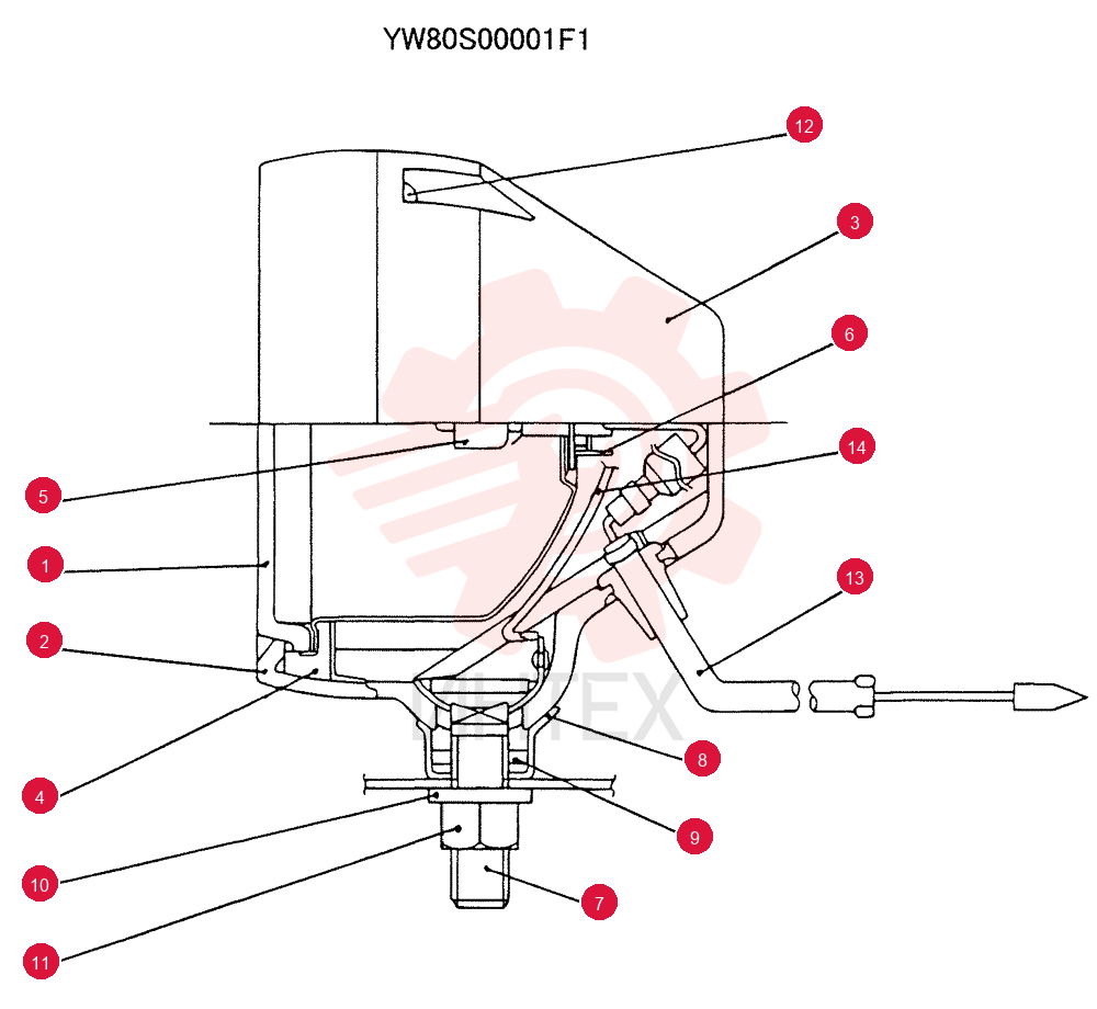 LIGHT ASSY. YW80S00001F1