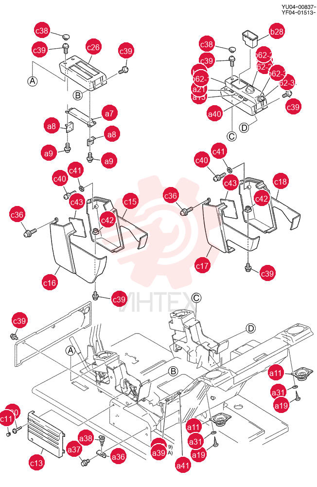 PANEL ASSY, INSTRUMENT (STD) YT17M00012F9 (2)
