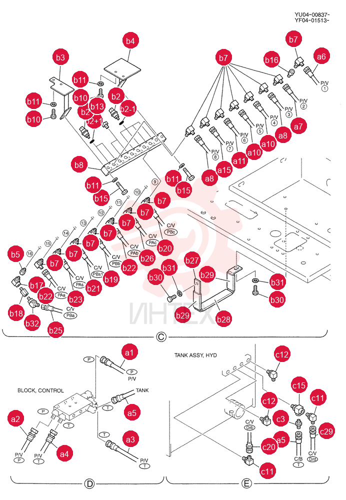 CONTROL LINES, REMOTE YF68H00004F1 (2)