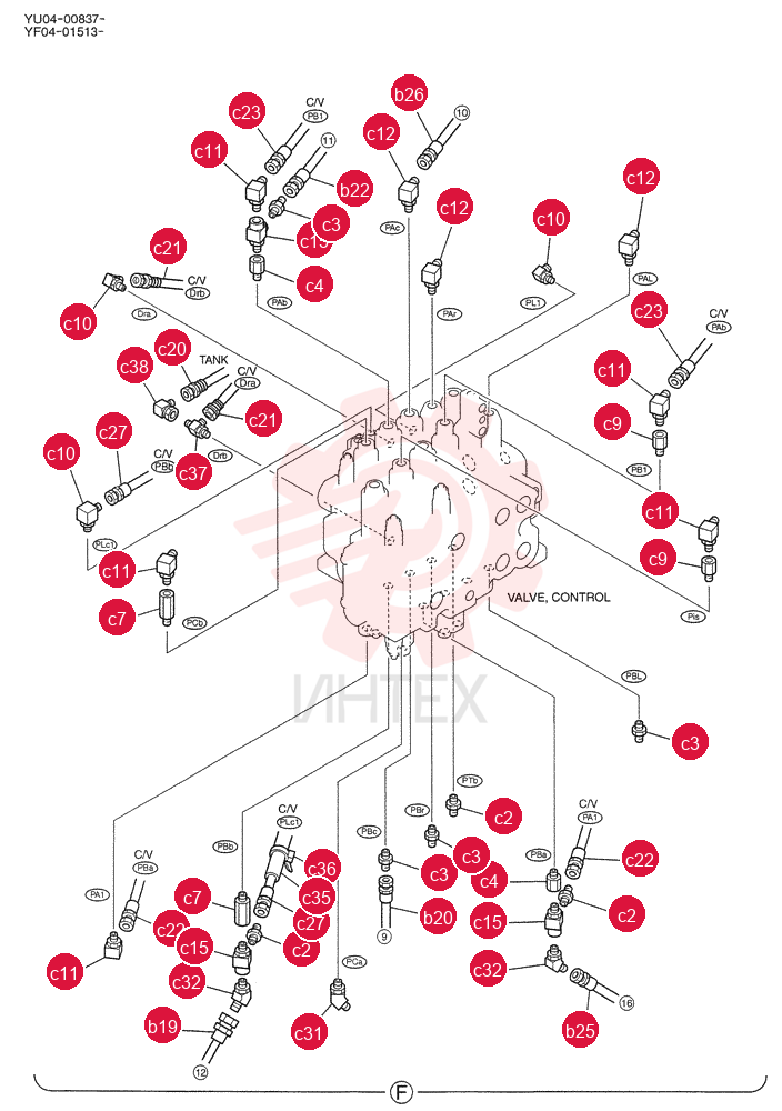 CONTROL LINES, REMOTE YF68H00004F1 (4)