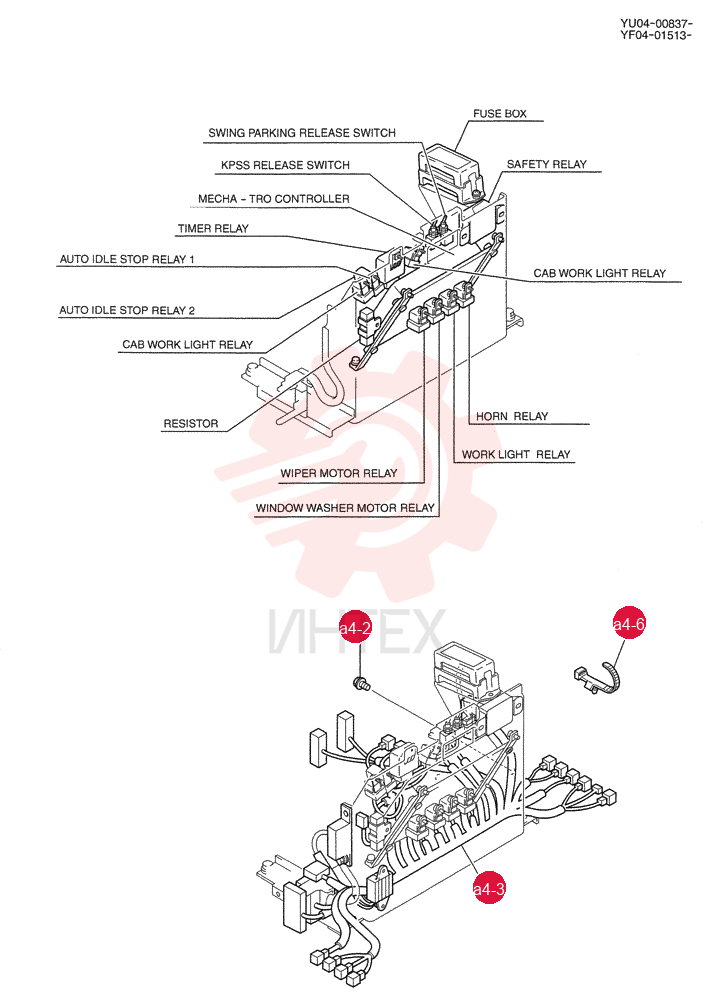 CONTROLLER ASSY, Serial Range: YU04-00837-YU04-00871 YF22E00020F1 (1)