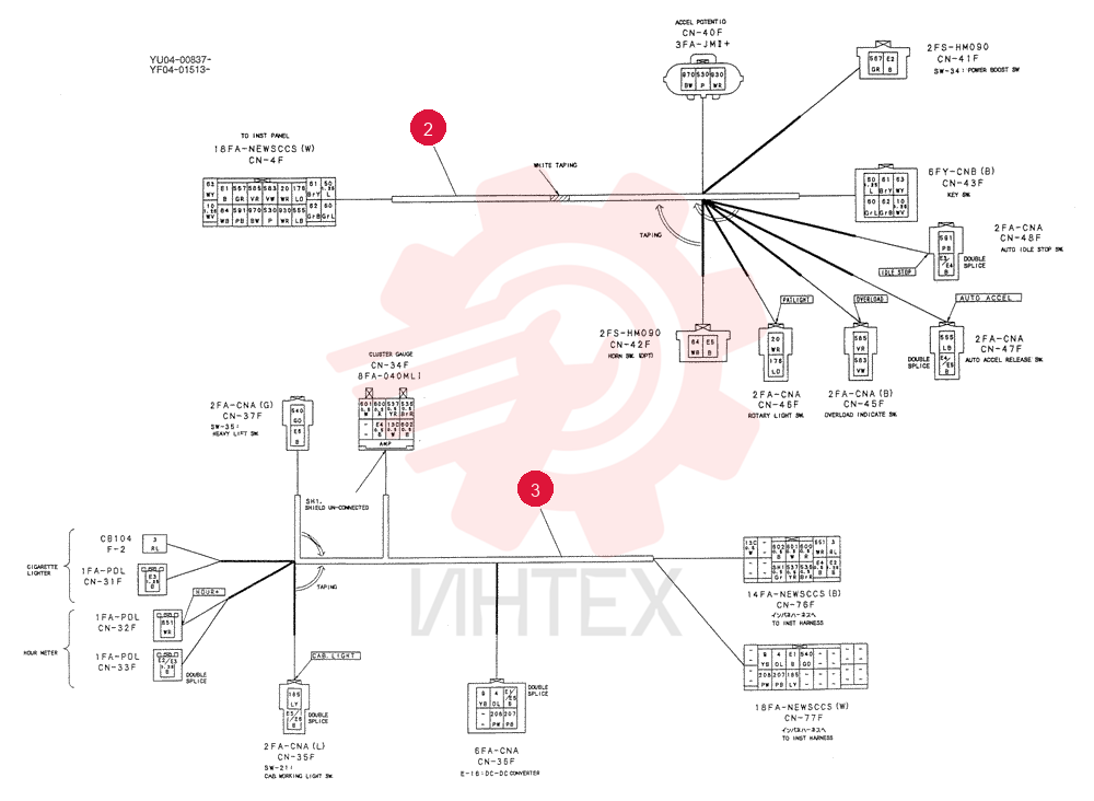 HARNESS ASSY, CAB YF14E00008F1 (1)