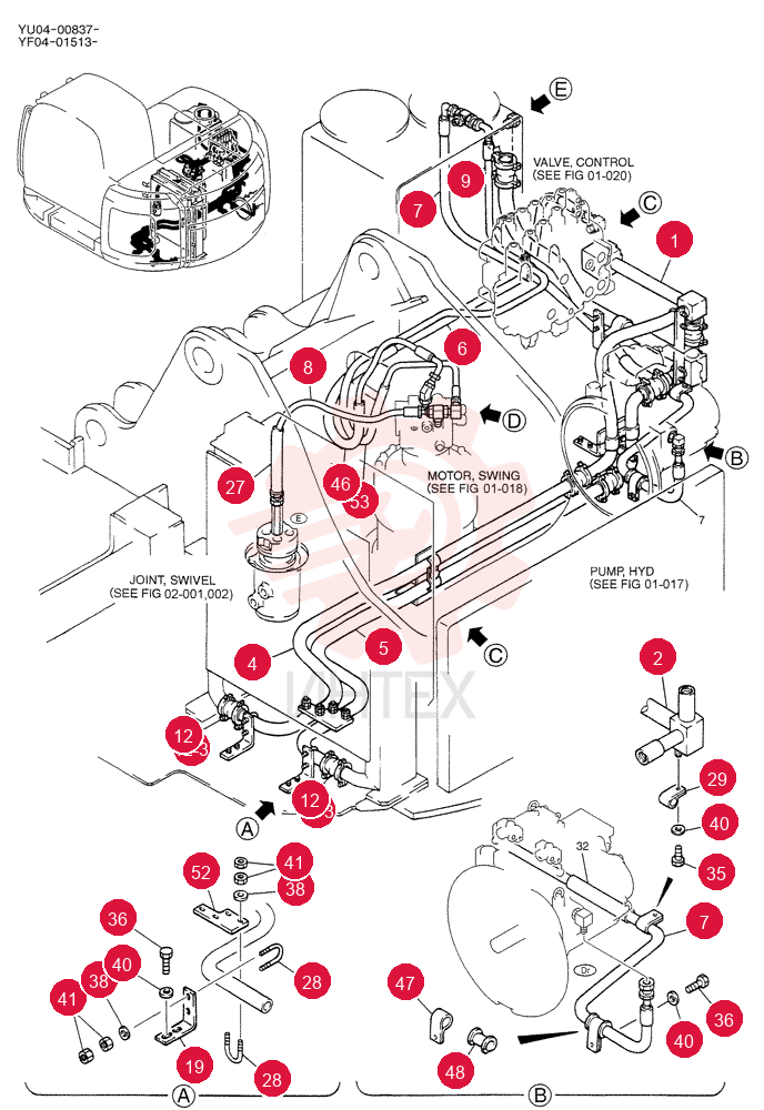 HYD LINES, RETURN YF32H00001F1 (1)