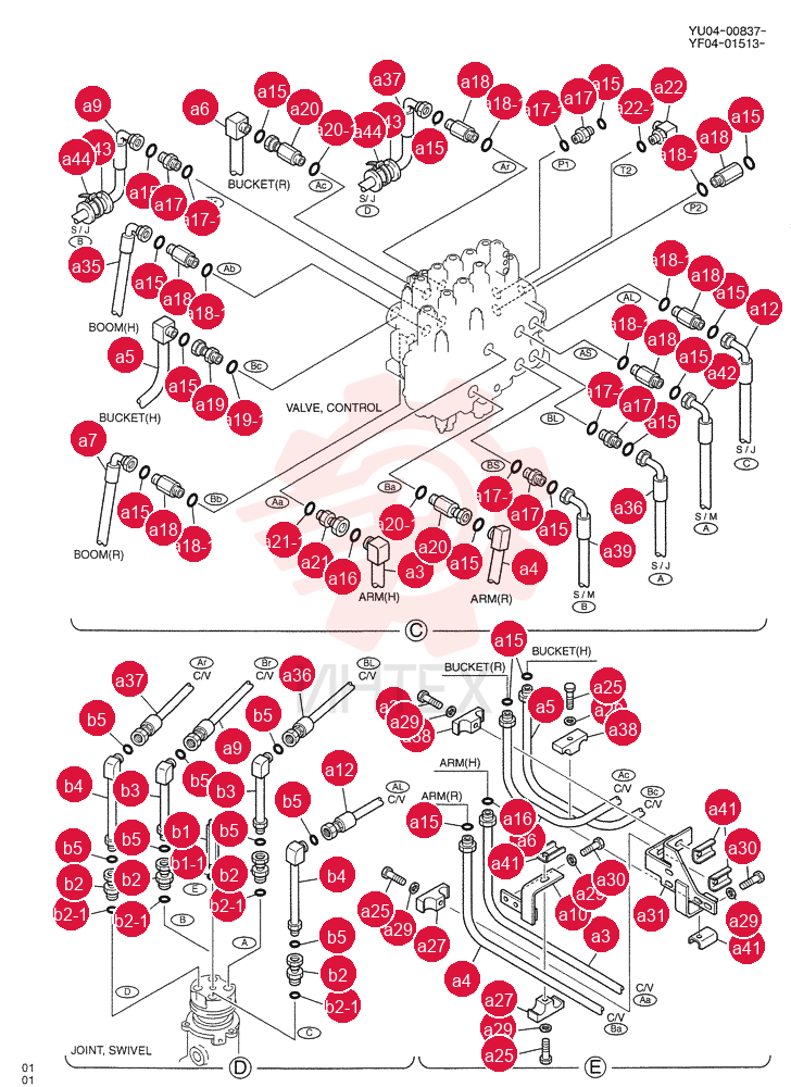 HYD LINES.UPP YF03H00004F1 (2)
