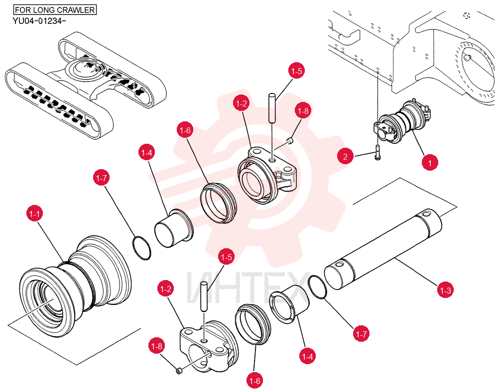 ROLLER ASSY, TRACK LQ64D00030F1