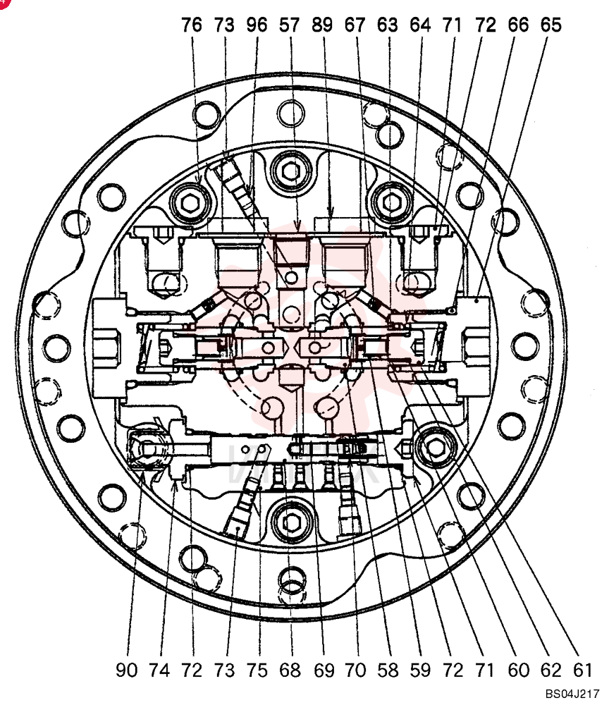 HYDRAULIC MOTOR,671CC