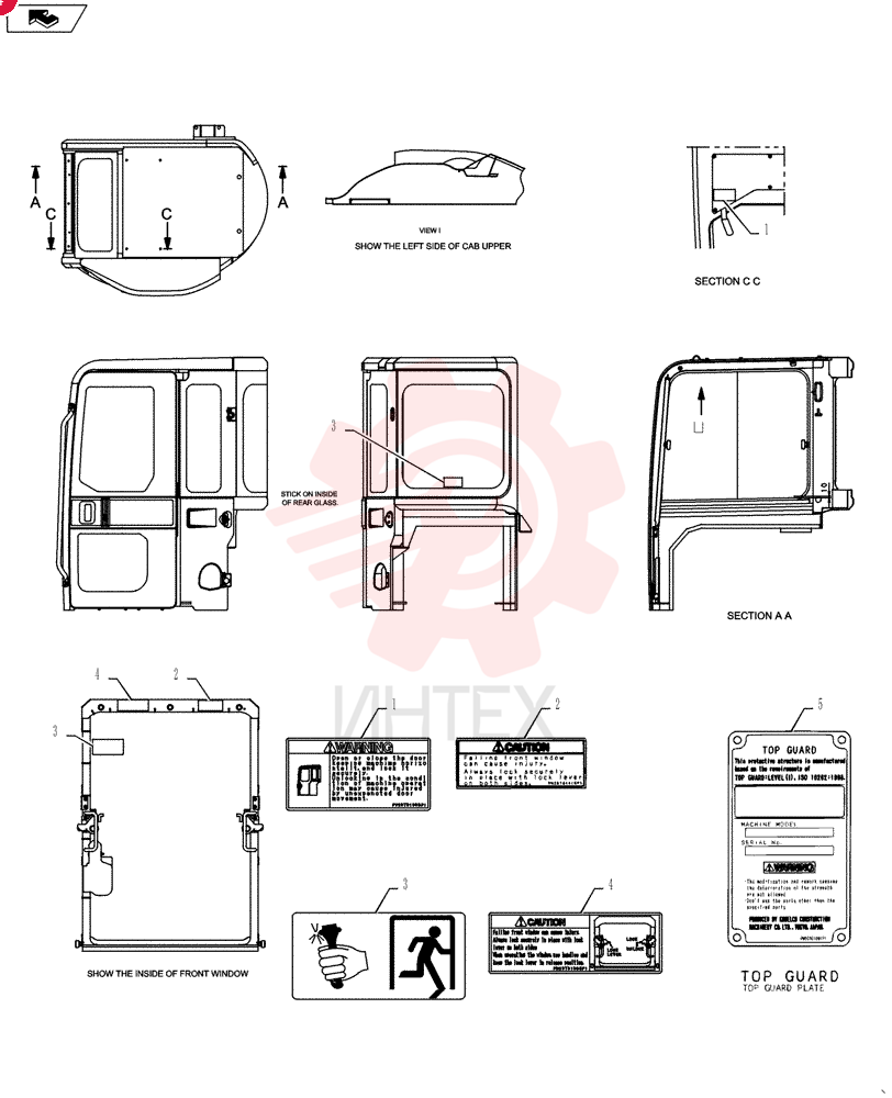 WARNING DECAL PV20T01008P1