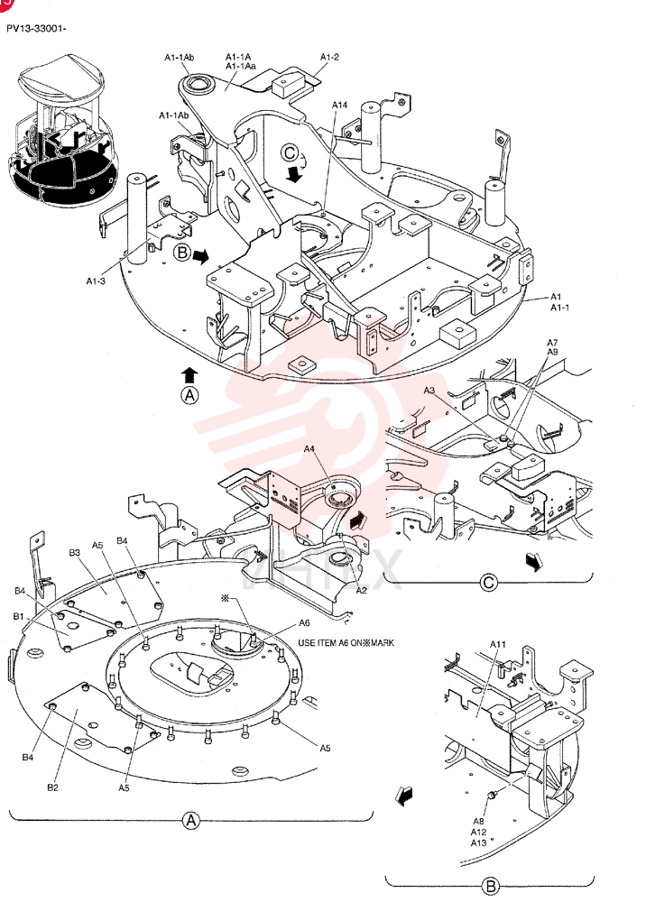 ASSY, UPP FRAME GROUP, UPP (PV52F00025F1)