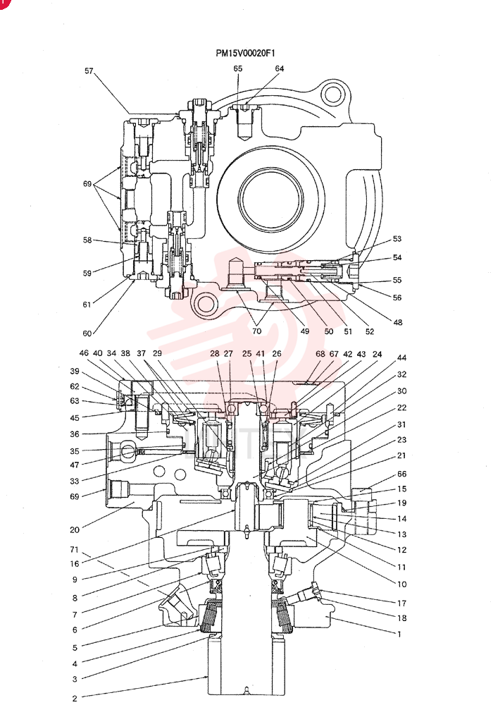 HYDRAULIC MOTOR PM15V00020F1 (2)