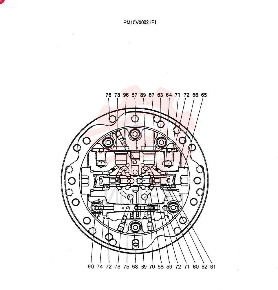 HYDRAULIC MOTOR,671CC PM15V00021F1 (1)