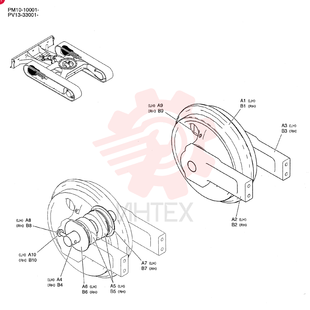 IDLER,271mm OD x 461mm W