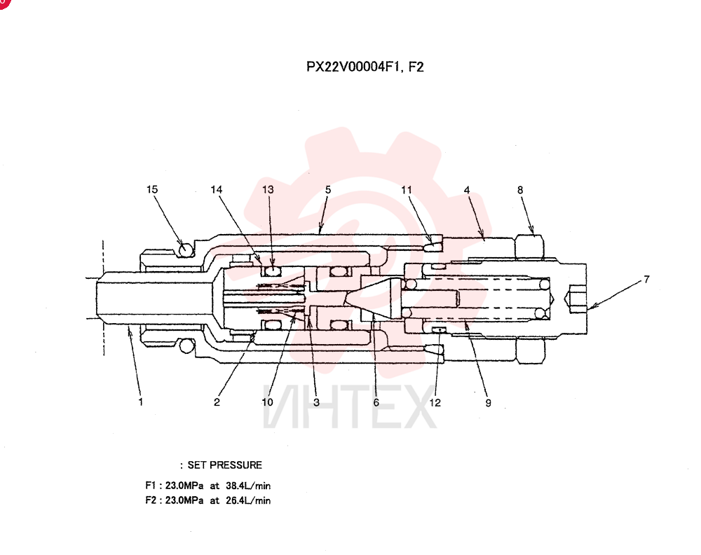 VALVE PRESSURE RELIE PX22V00004F1