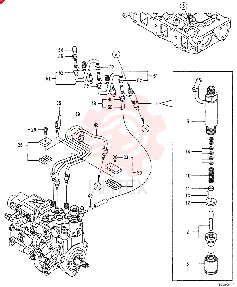 FUEL SYSTEM INJECTOR VV72964653100