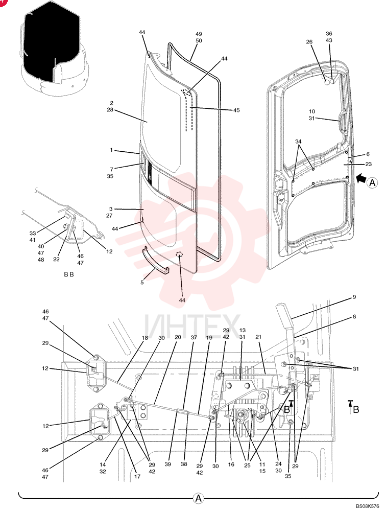LH CAB DOOR PM51C00006F1%LD