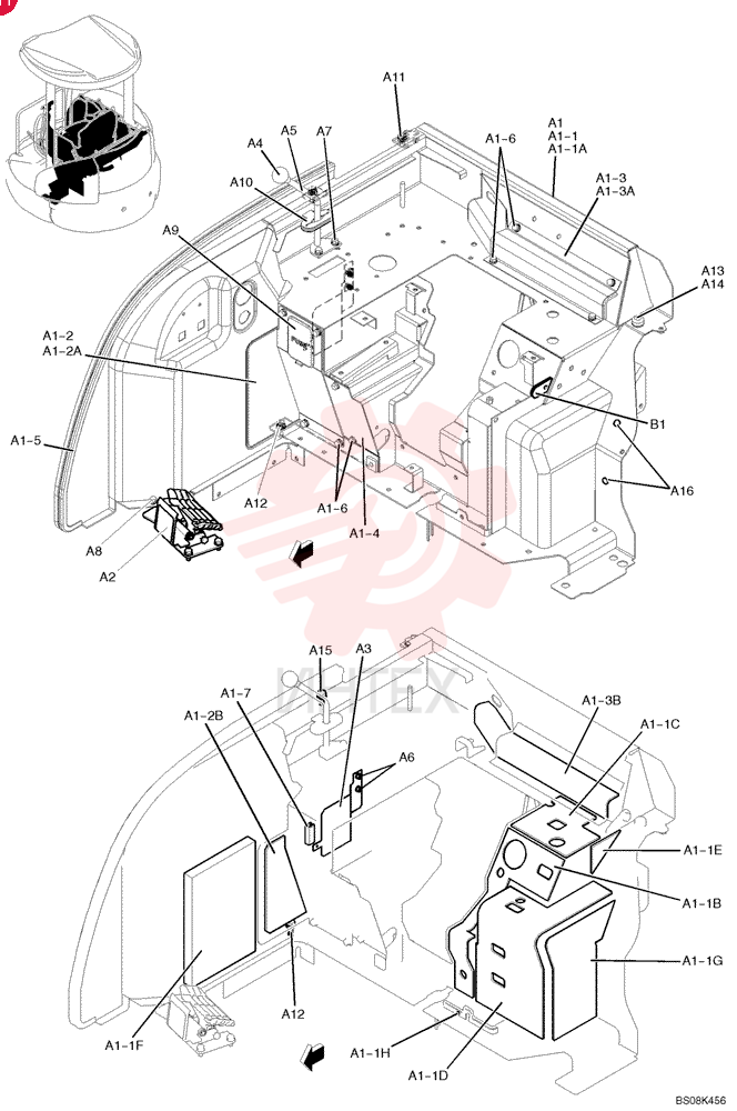 STAND ASSY, CONTROL PM10M00005F1 (1)