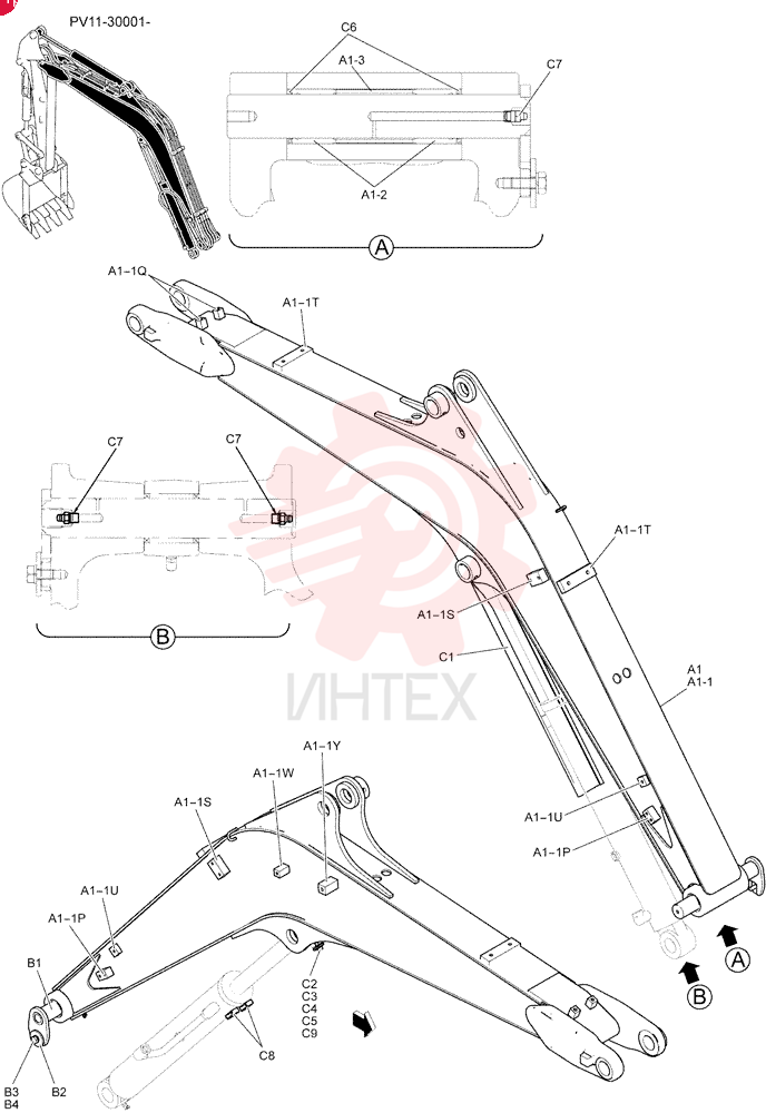 BOOM ASSY PV02B00151F1