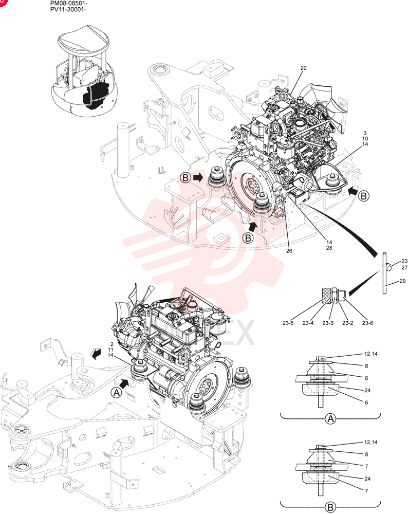 ENGINE INSTAL PM02P00009F1