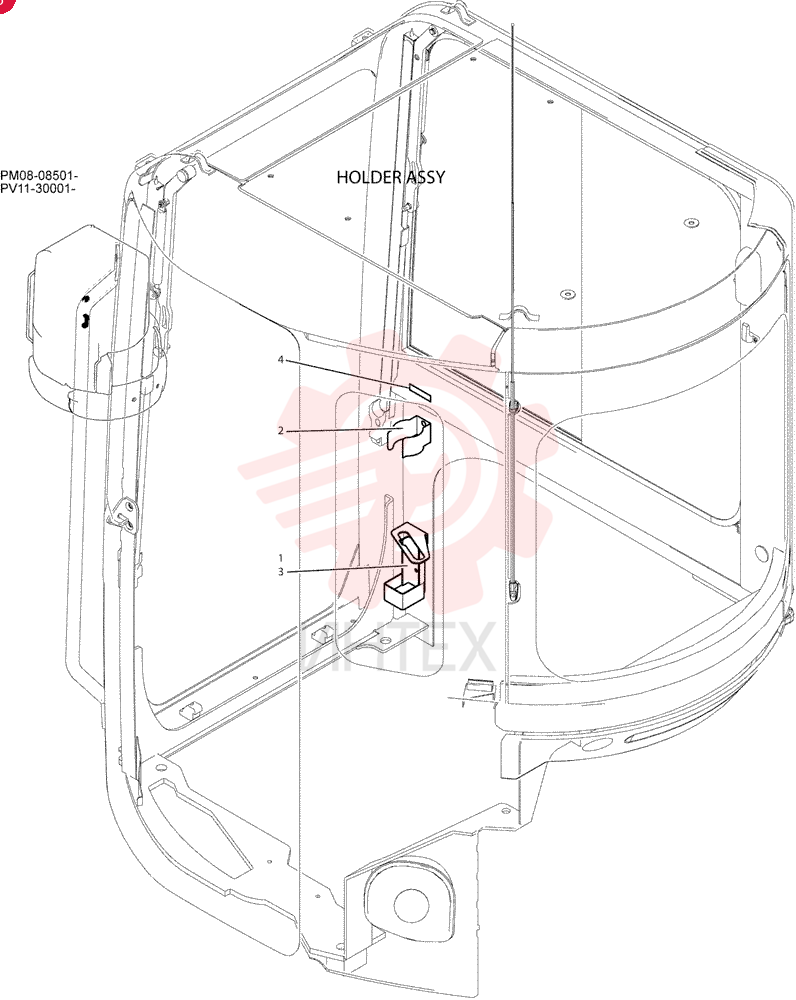 HOLDER ASSY PW02C01344F1