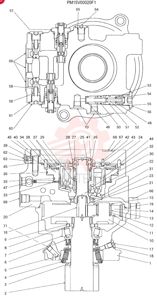 HYDRAULIC MOTOR PM15V00020F1