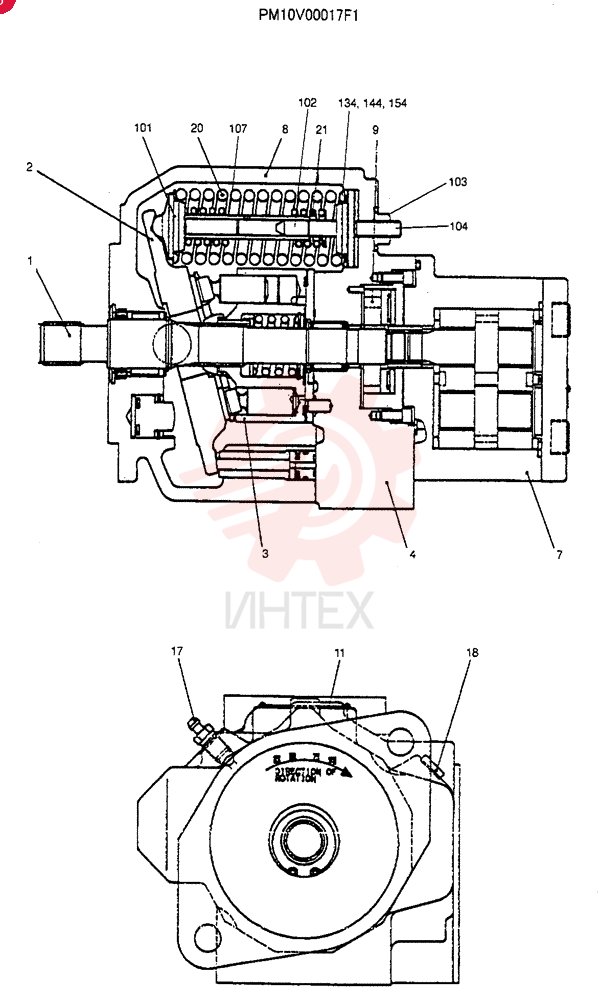 HYDRAULIC PUMP PM10V00017F1