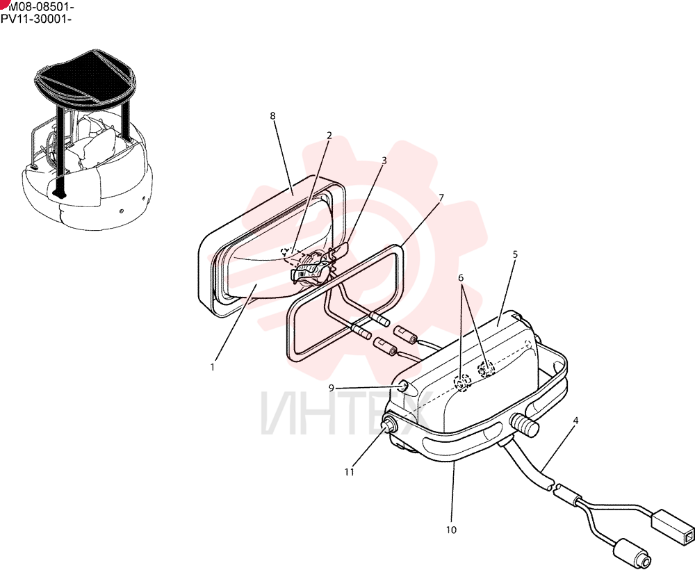 LIGHT ASSY. PW80S00003F1