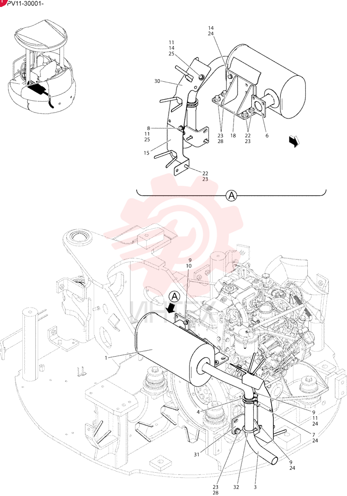 MUFFLER ASSY PV12P00003F1