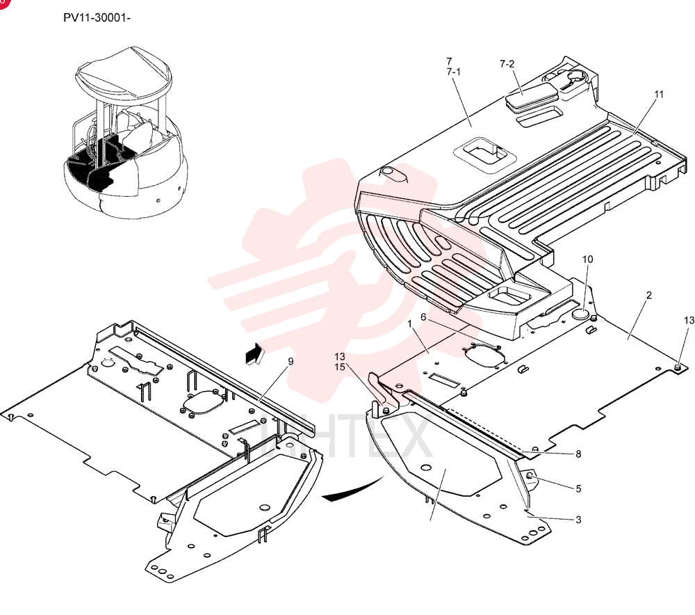 PLATE GROUP, FLOOR PV03M00022F1