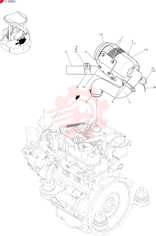 CLEANER ASSY, AIR PM11P00014F1
