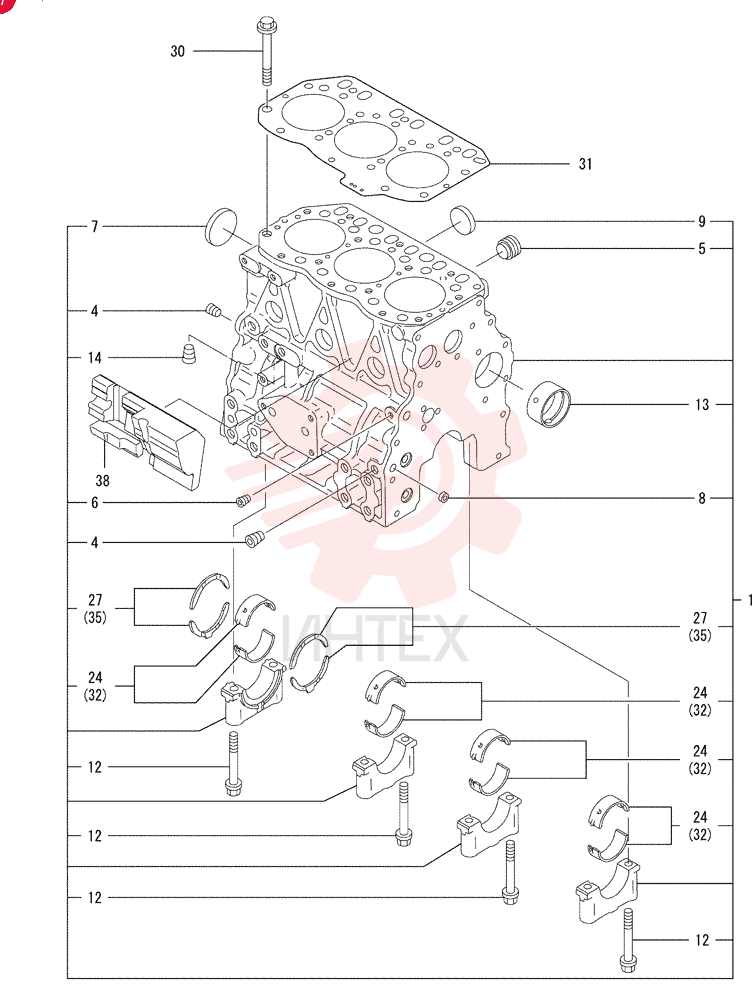 CYLINDER BLOCK VV71980201560