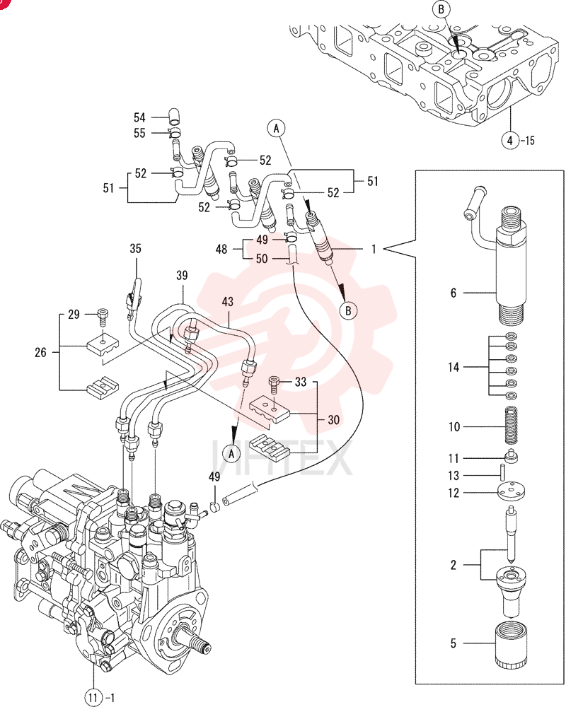 FUEL SYSTEM INJECTOR VV72964653100
