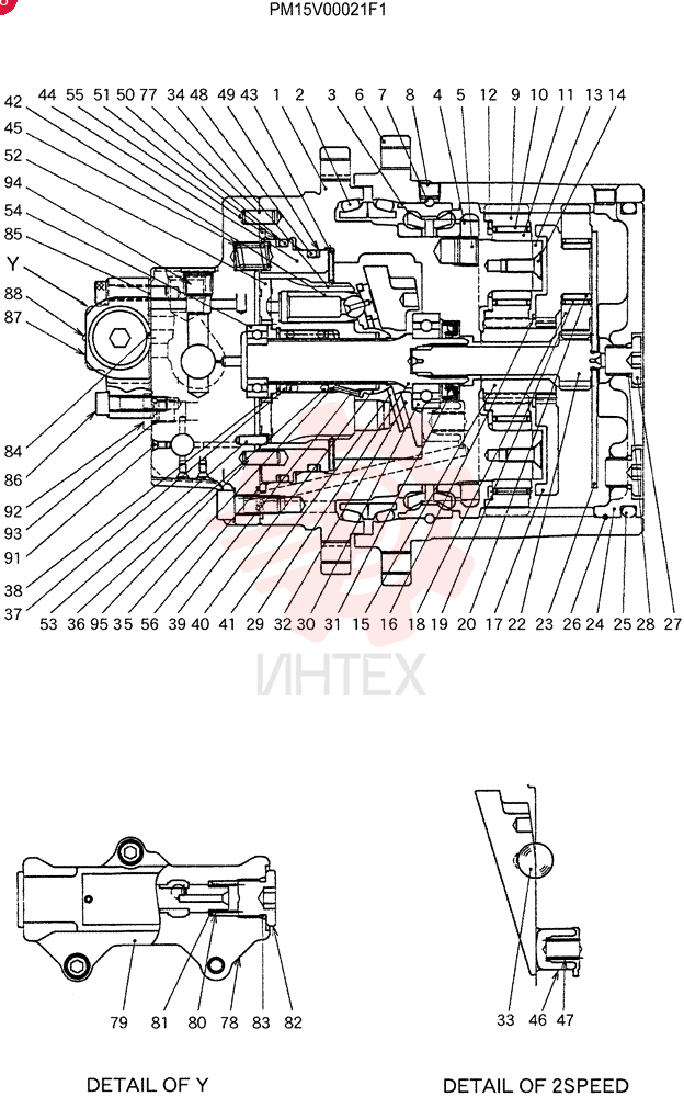 HYDRAULIC MOTOR,671CC PM15V00021F1 (2)