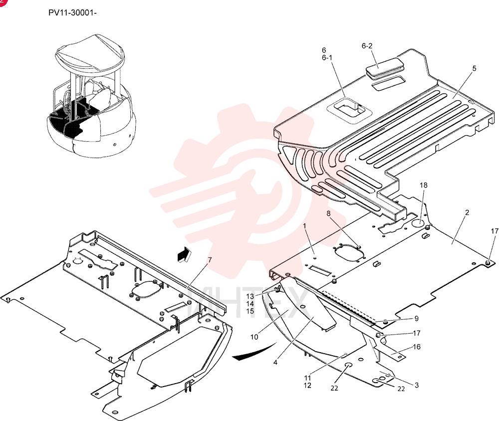 PLATE GROUP, FLOOR PV03M00021F1