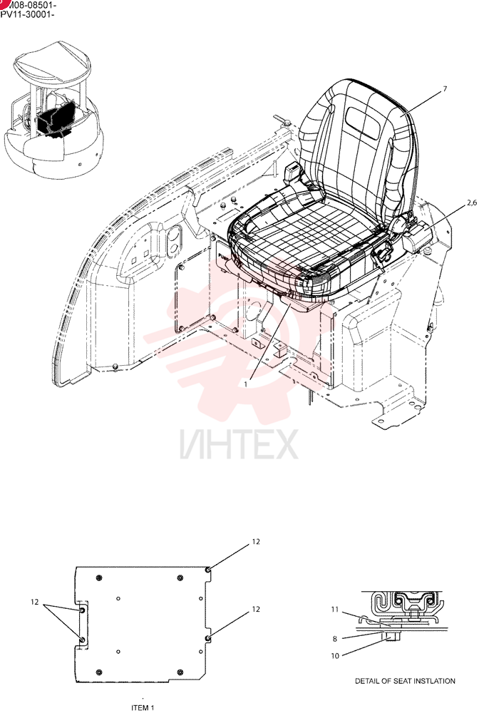 SEAT INSTAL PW25M00027F1