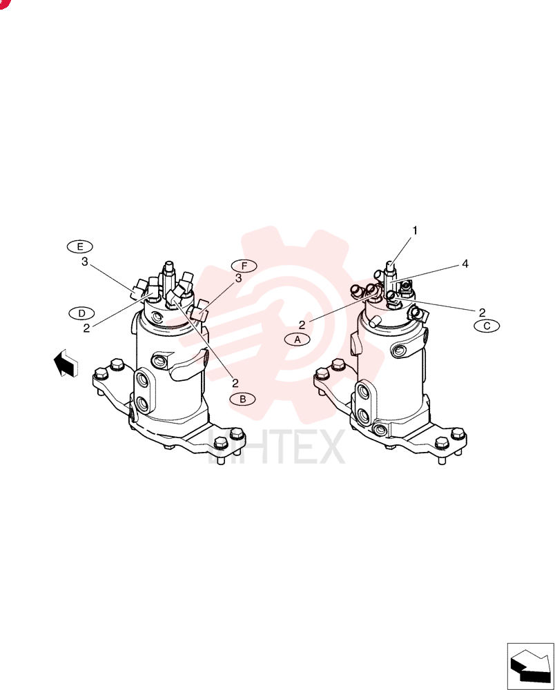 Hyd., Swivel PW19H00019F1