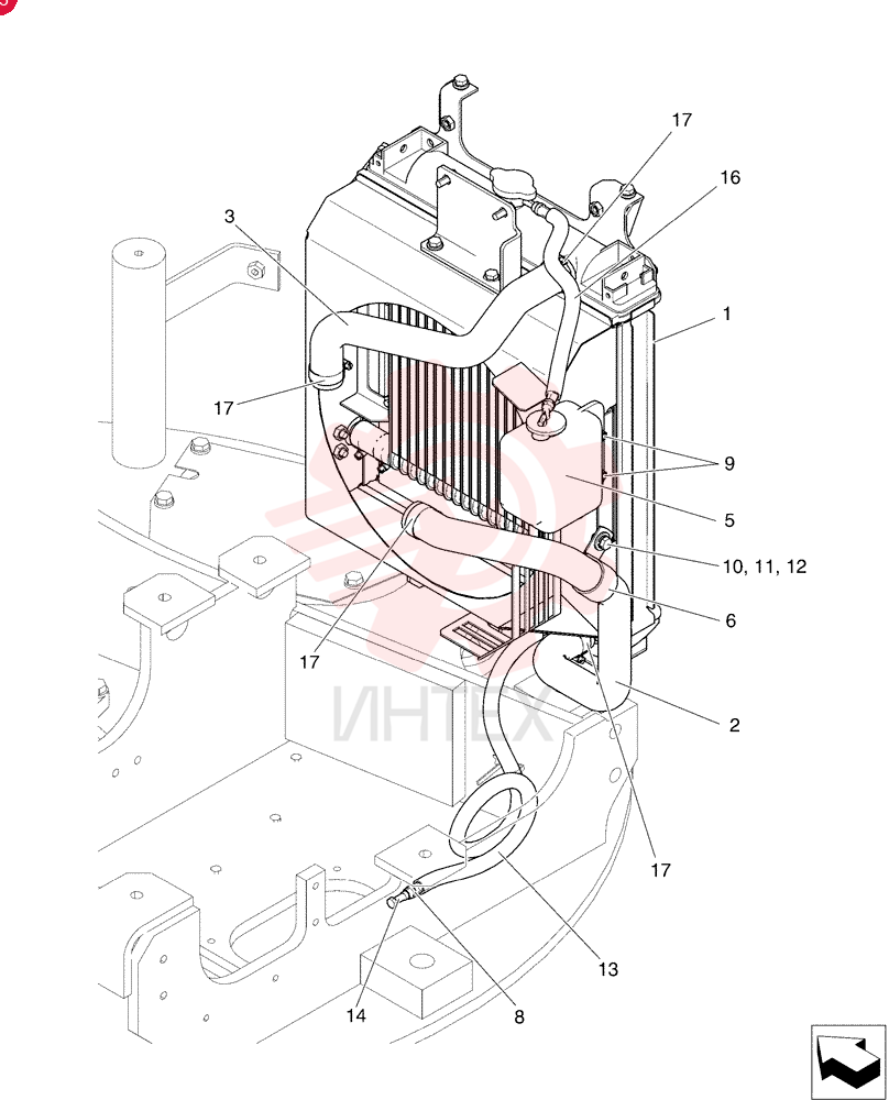 Схема (E30B) - COMPACT CRAWLER EXCAVATOR TIER 4 (NA) - ASN PW14-46519 PW05P00040F1