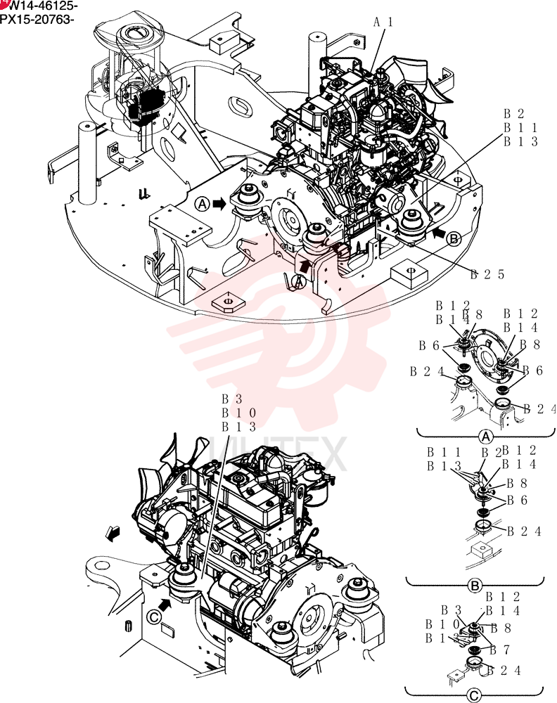 Engine Instal PW02P00025F1