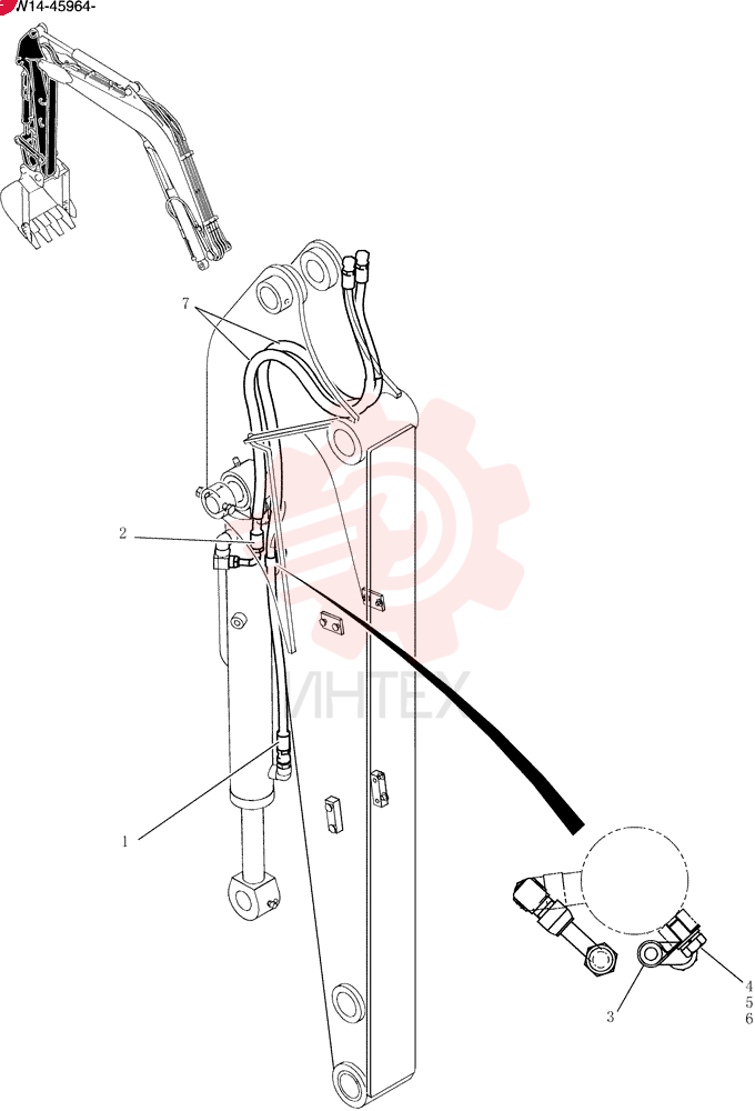 Hyd Lines, Arm PW43H00030F1
