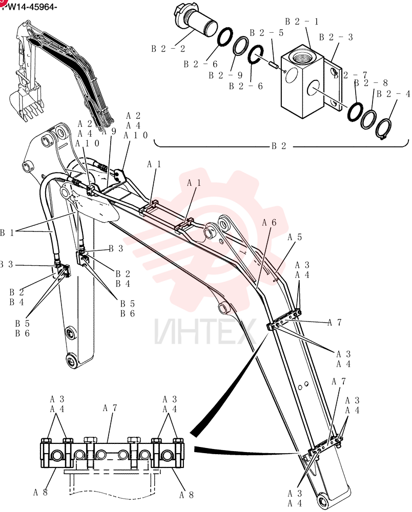 Hyd Lines, Boom PW42H00048F1