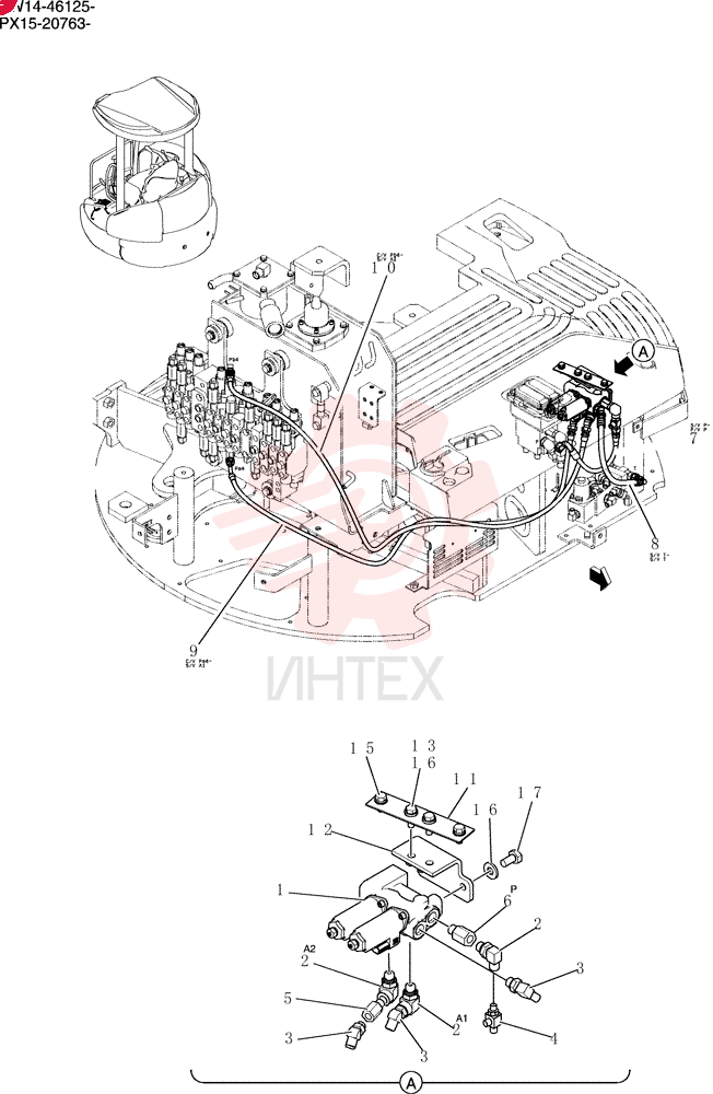 HYD. TUBE Control Lines, Valve PW64H00084F1