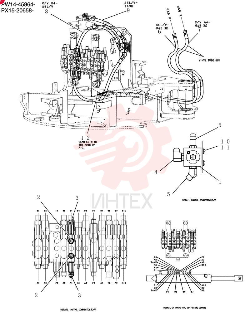 HYD. TUBE Hyd Lines, Upp PW03H00036F1