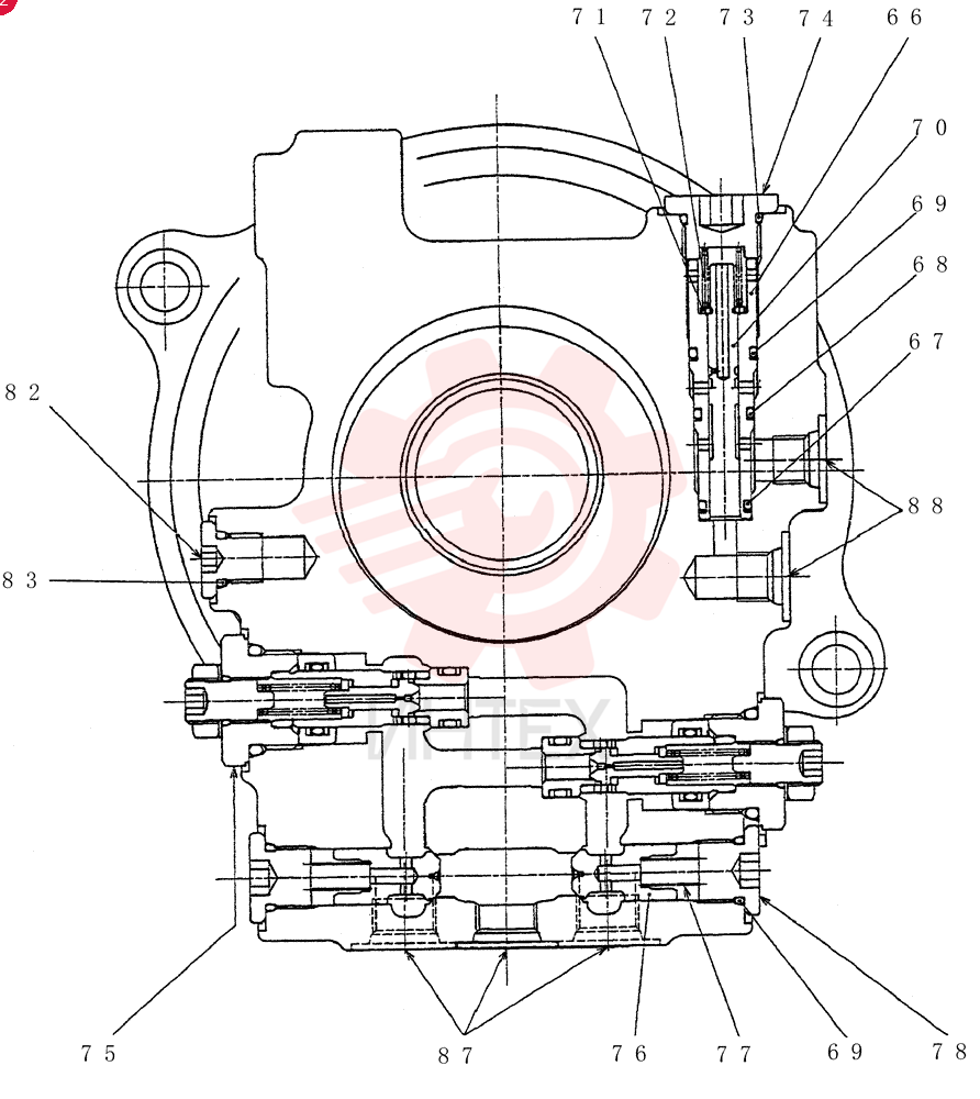 HYDRAULIC MOTOR PX15V00024F1