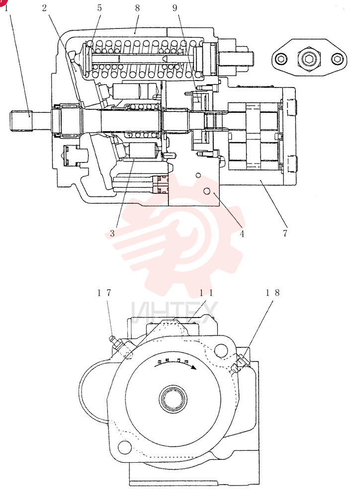 HYDRAULIC PUMP PX10V00013F1