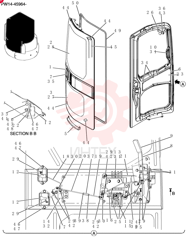 LH CAB DOOR PM51C00006F1%LD