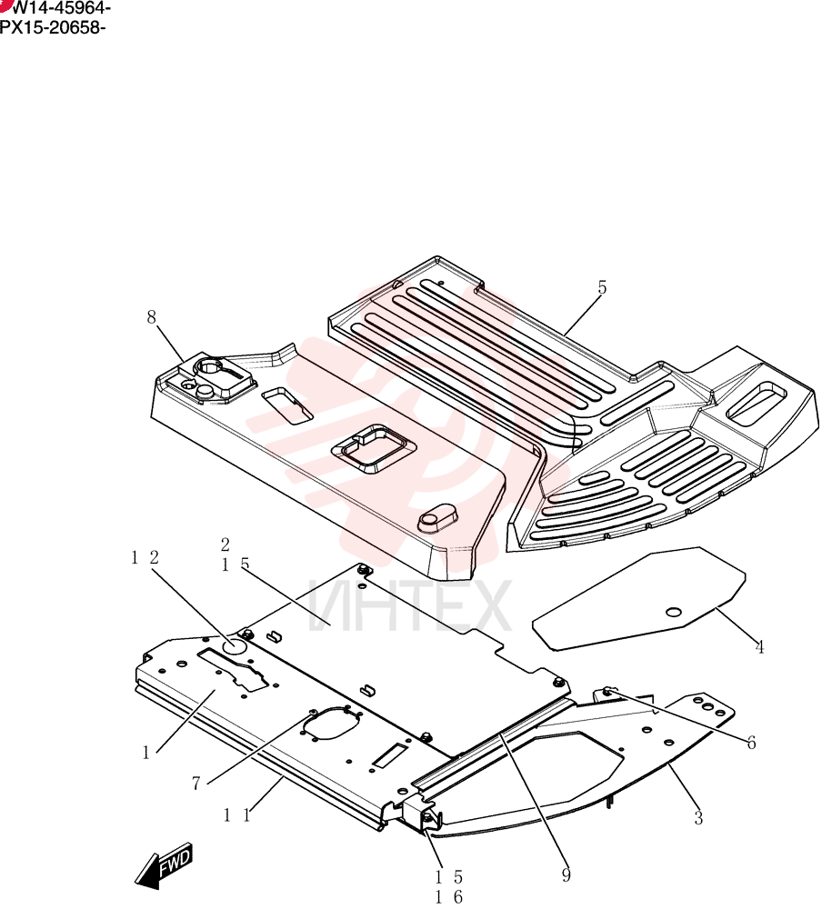 PLATE Plate Group, Floor (canopy) PW03M00115F1
