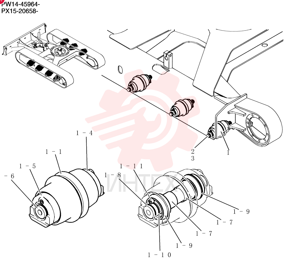 Roller Assy, Track PX64D00010F1