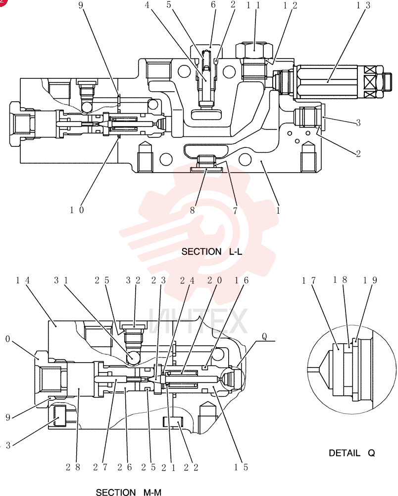 VALVE SECTION PW30V01026F1
