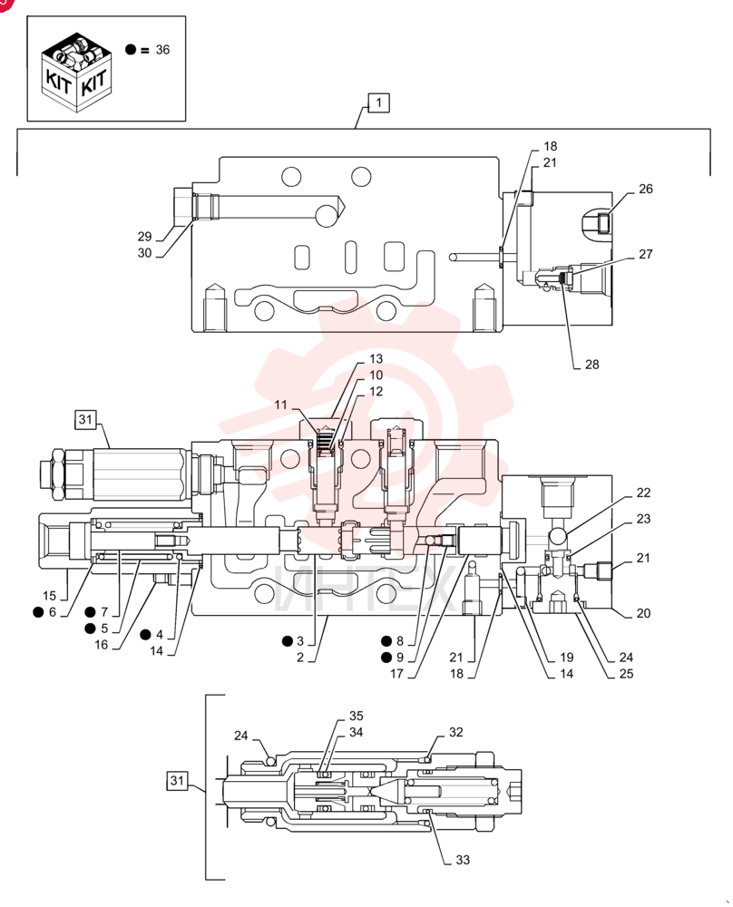 VALVE SECTION PX30V00086F1