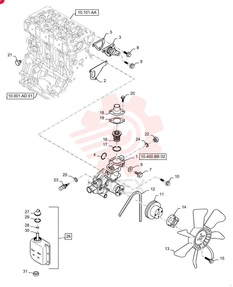 WATER PUMP VV12901742010 (2)