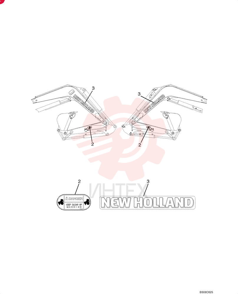 DANGER DECAL PE20T01012P1