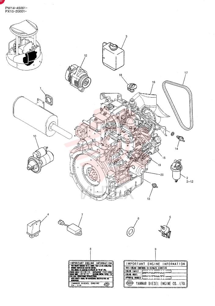ENGINE PW02P00018F1